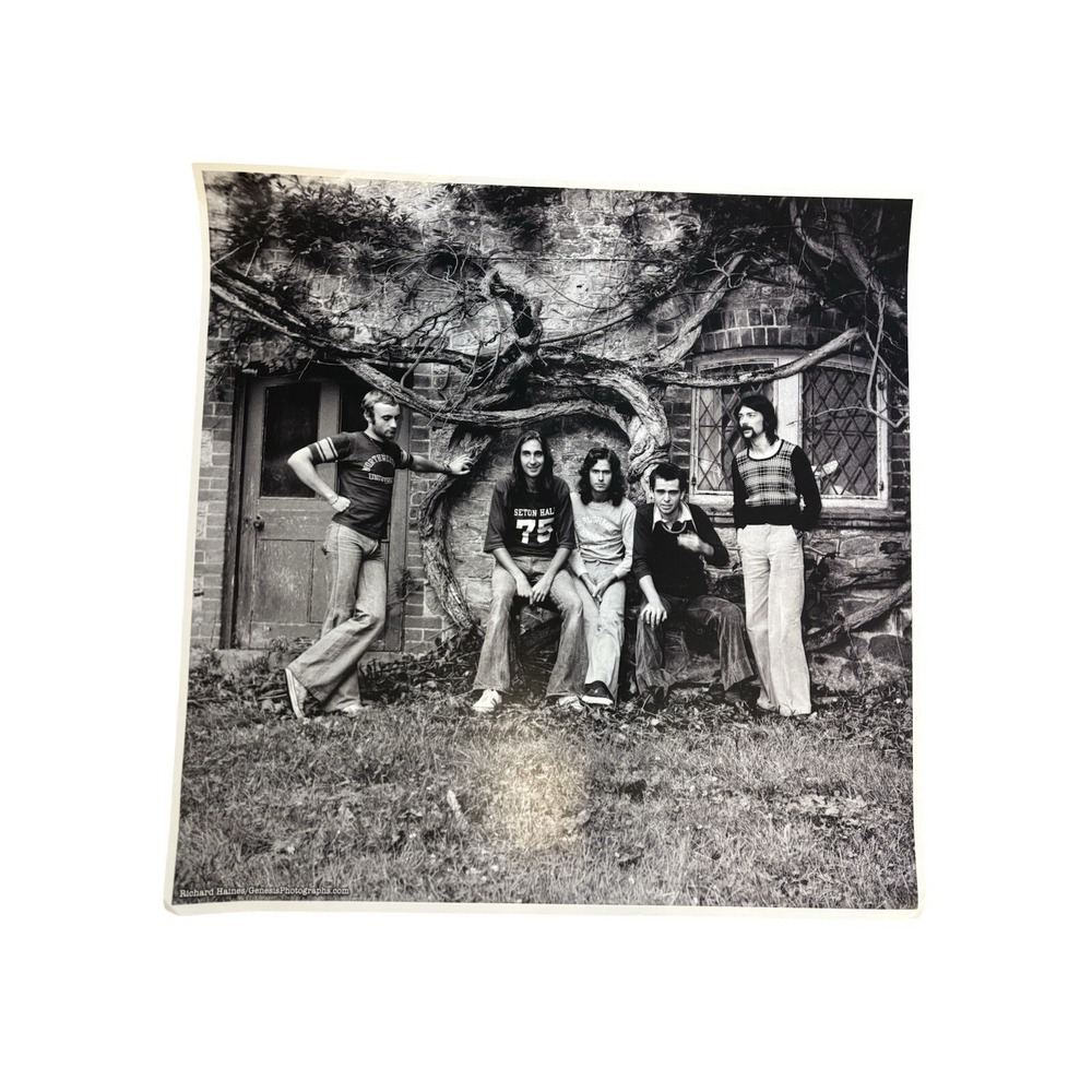 Genesis Band Vintage Black & White Photograph Richard Haines Phil Collins 16x20